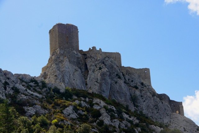 L'imposant château de Quéribus