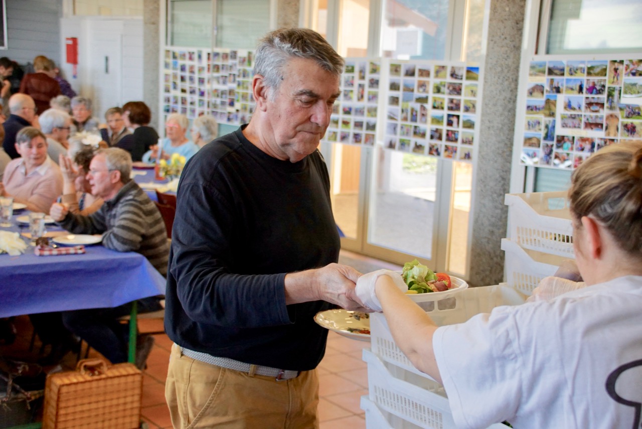 Repas servi par un traiteur