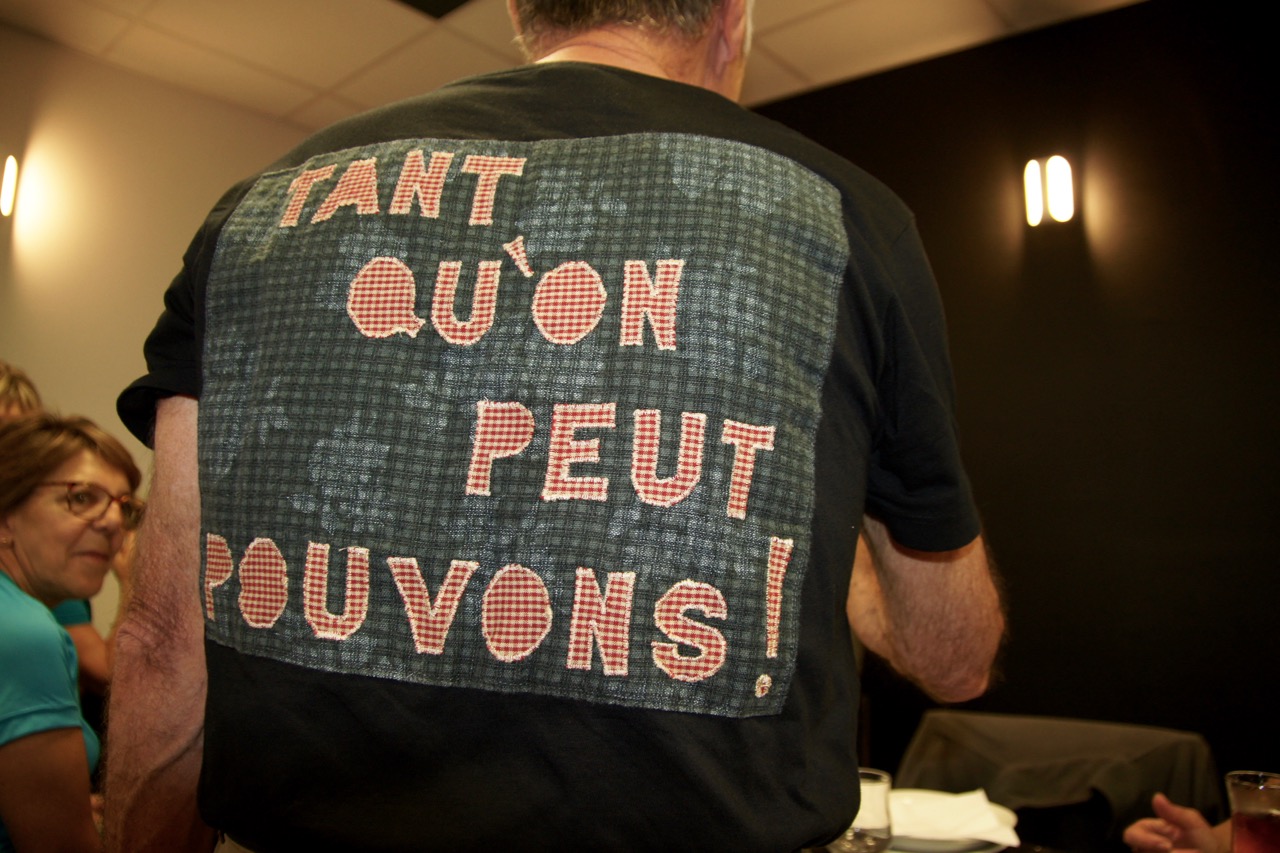 N'oublions pas notre slogan : tant qu'on peut, pouvons !