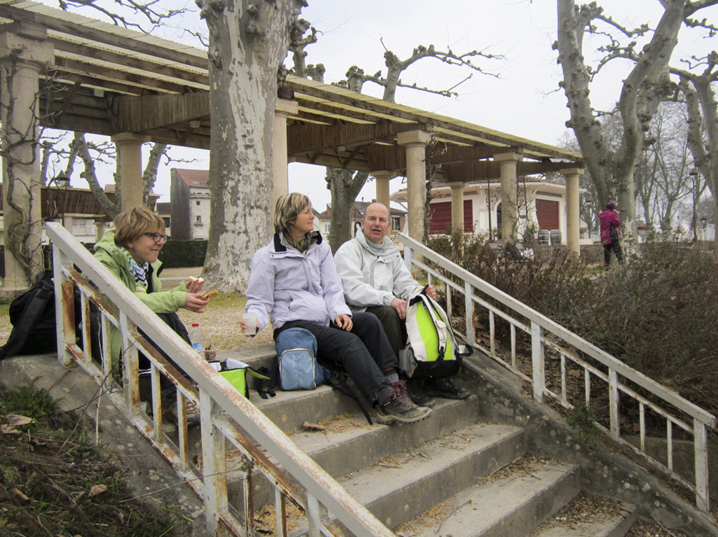 picnic sur les marches